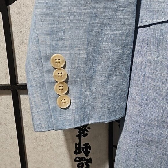 Polo by Ralph Lauren Long Chambray Cotton Blazer Jacket Size 4 New - Picture 4 of 10